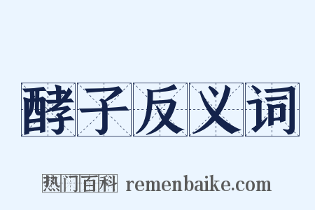 酵子反义词是什么意思的图片